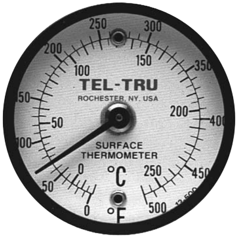 Tel-Tru Surface Thermometer, Dual Magnet